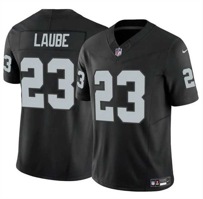 Men & Women & Youth Las Vegas Raiders #23 Dylan Laube Black 2024 F.U.S.E Vapor Stitched Jersey